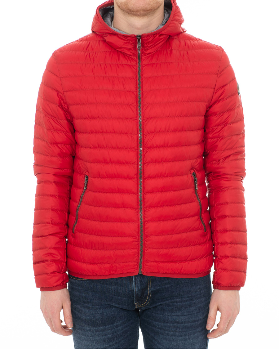 Herre | Jakker | Colmar | Lightweight Down Hooded Jacket Hermes Red