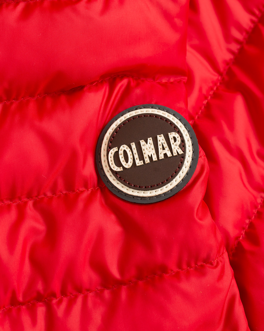 Herre | Jakker | Colmar | Lightweight Down Hooded Jacket Hermes Red