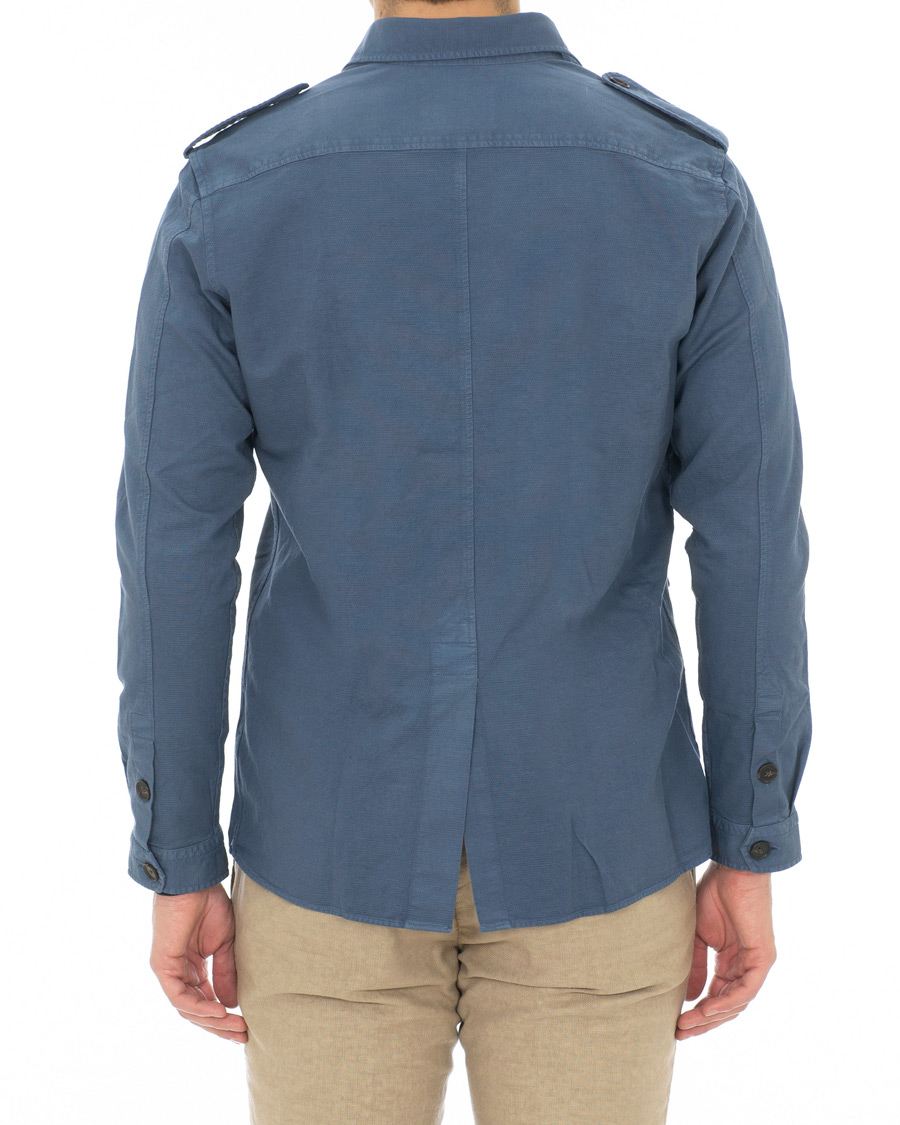 Herre | Skjorter | Hackett | Four Pocket Overshirt Blue