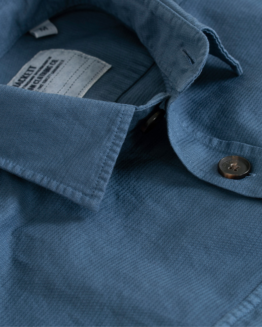 Herre | Skjorter | Hackett | Four Pocket Overshirt Blue