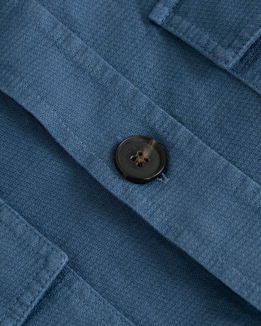 Herre | Skjorter | Hackett | Four Pocket Overshirt Blue