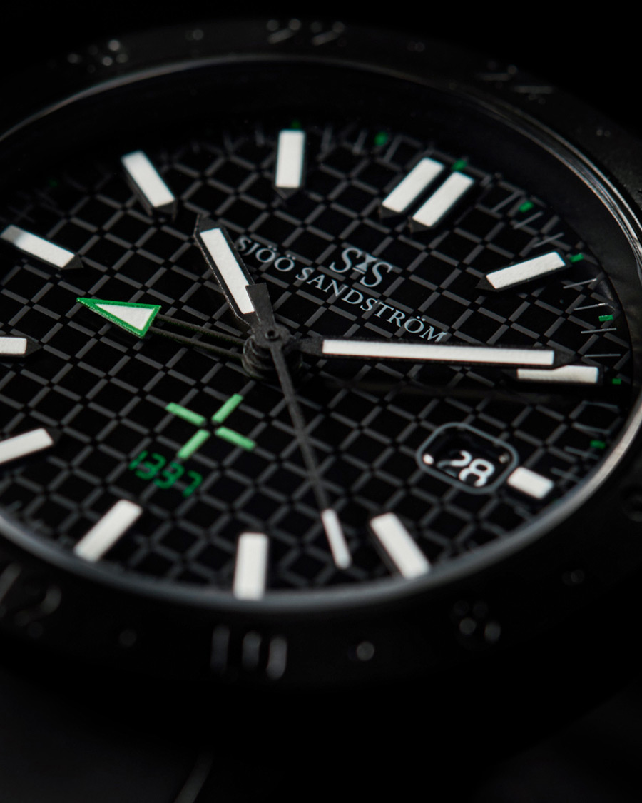 Herre | Sjöö Sandström Royal Steel Worldtimer LEET Black with Rubber 41mm | Sjöö Sandström | Royal Steel Worldtimer LEET Black with Rubber 41mm
