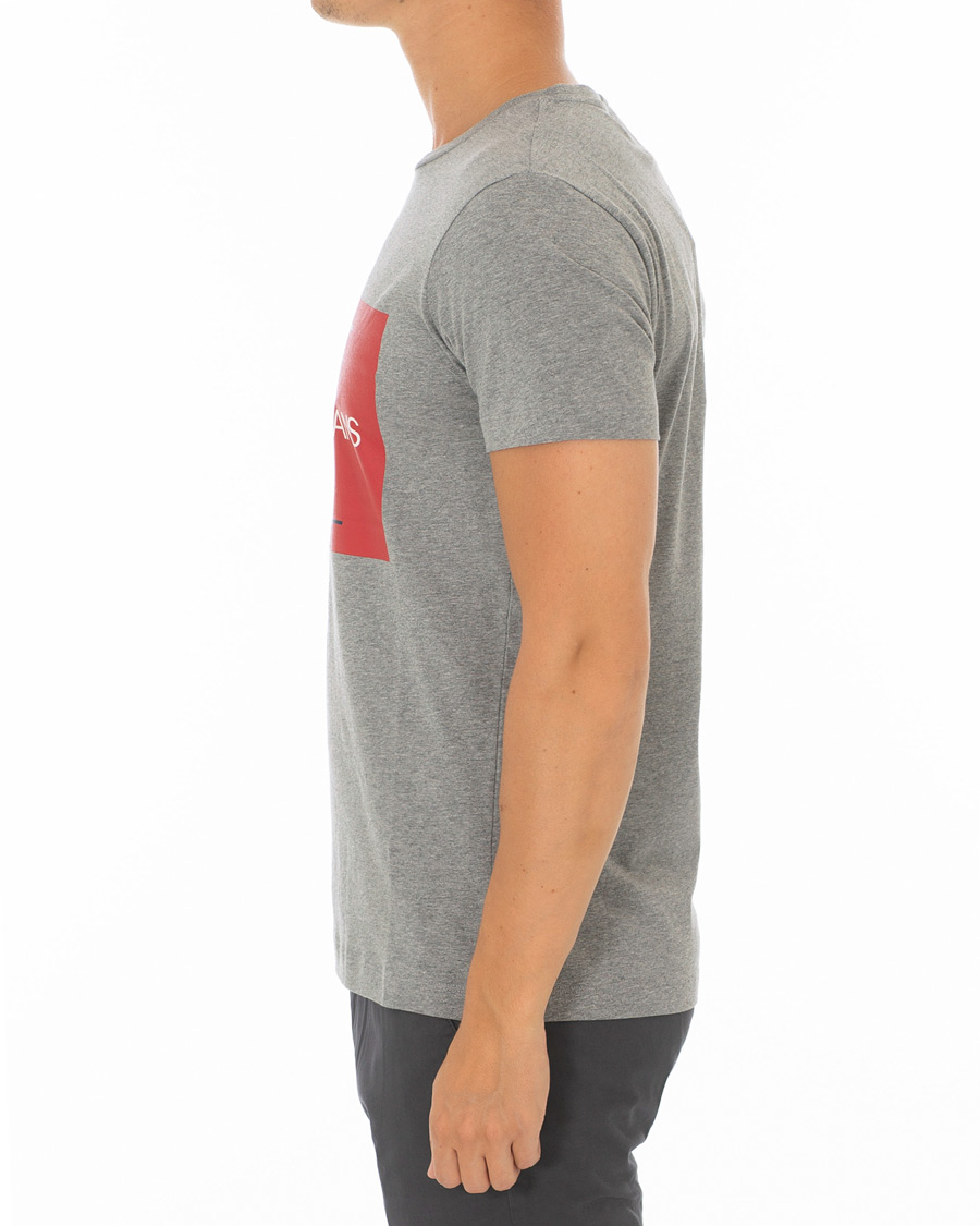 Herre | T-Shirts | Calvin Klein Jeans | Monogram Box Logo Tee Grey Heather