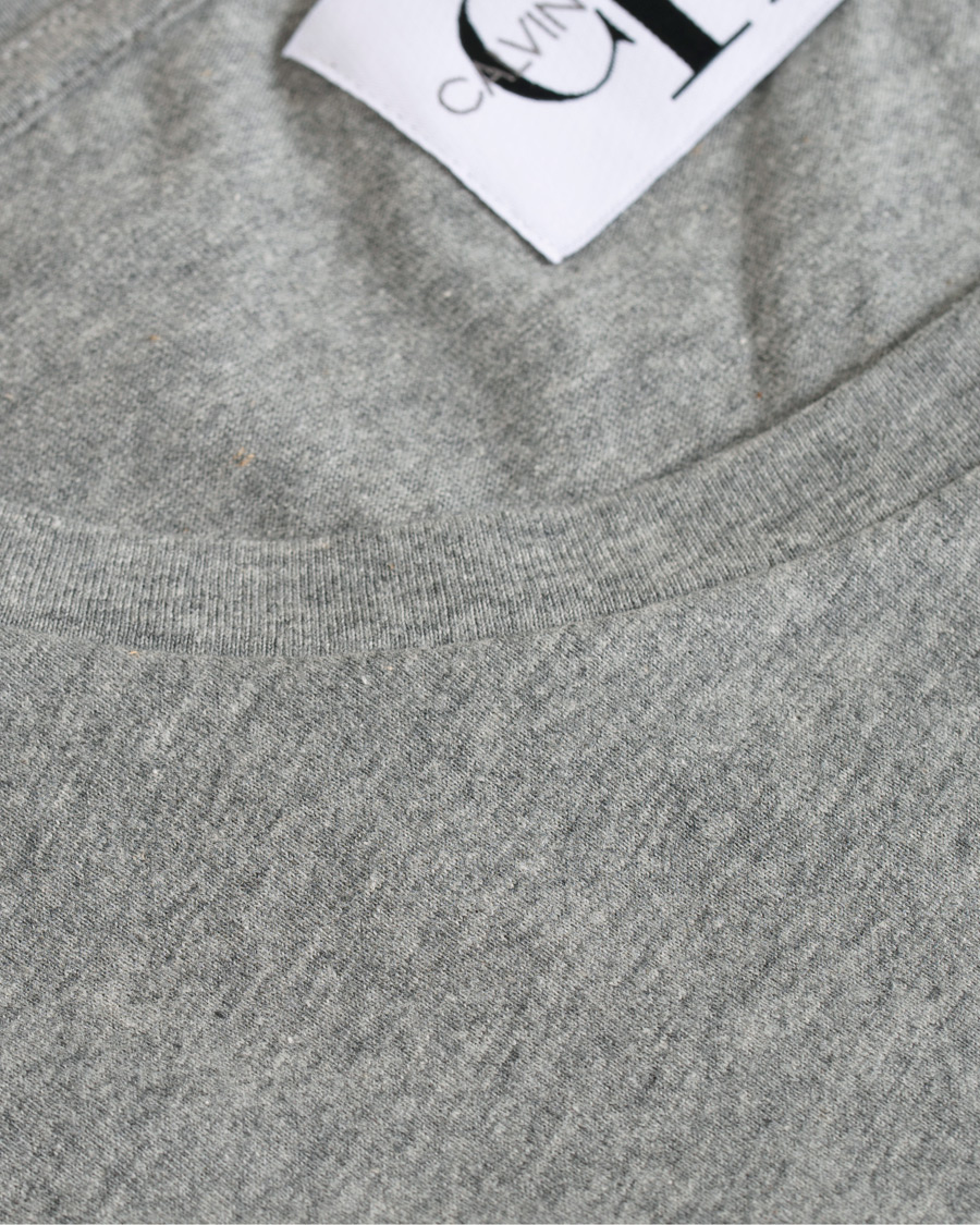 Herre | T-Shirts | Calvin Klein Jeans | Monogram Box Logo Tee Grey Heather