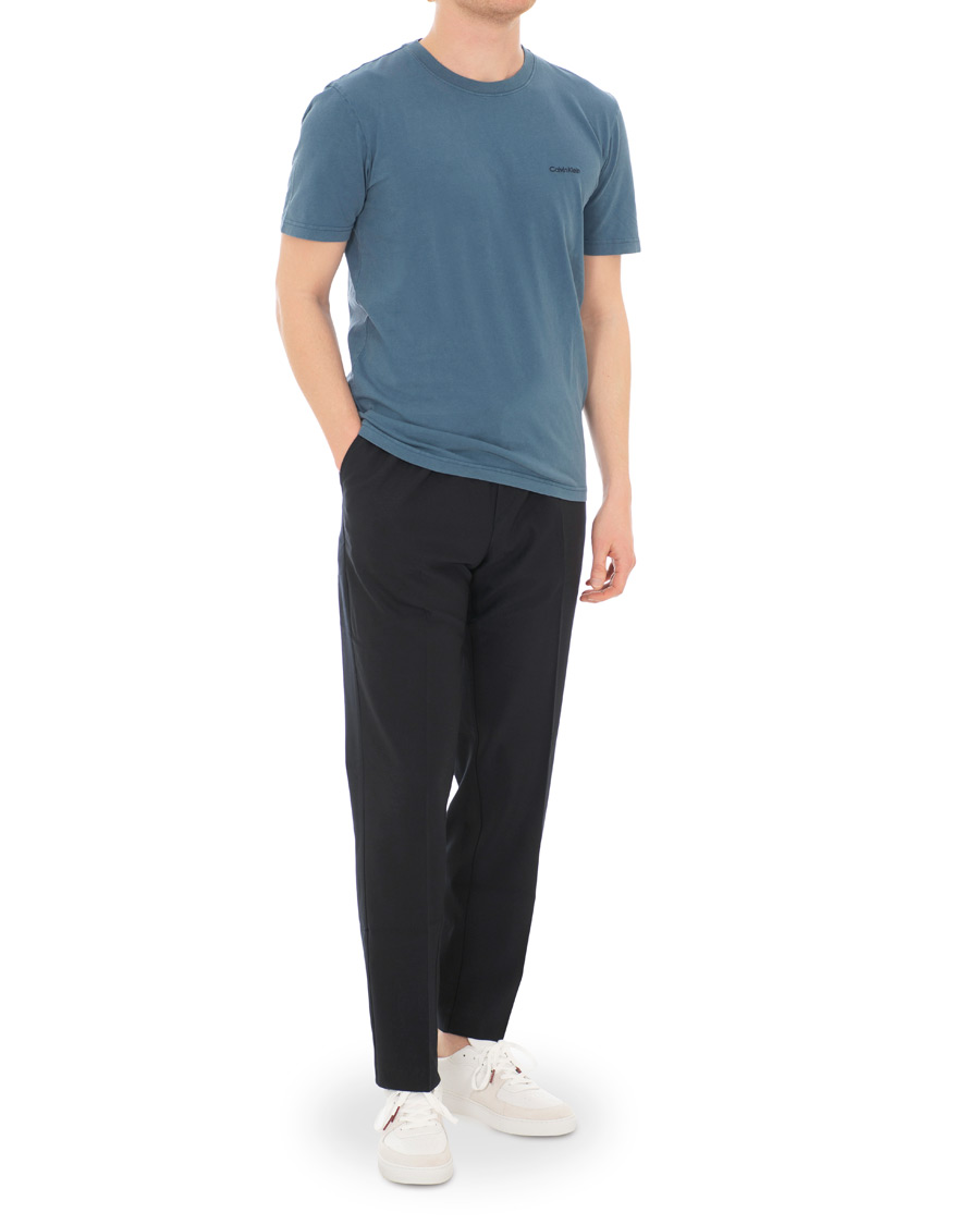 Herre | T-Shirts | Calvin Klein | Garment Dyed Tee Denim Blue