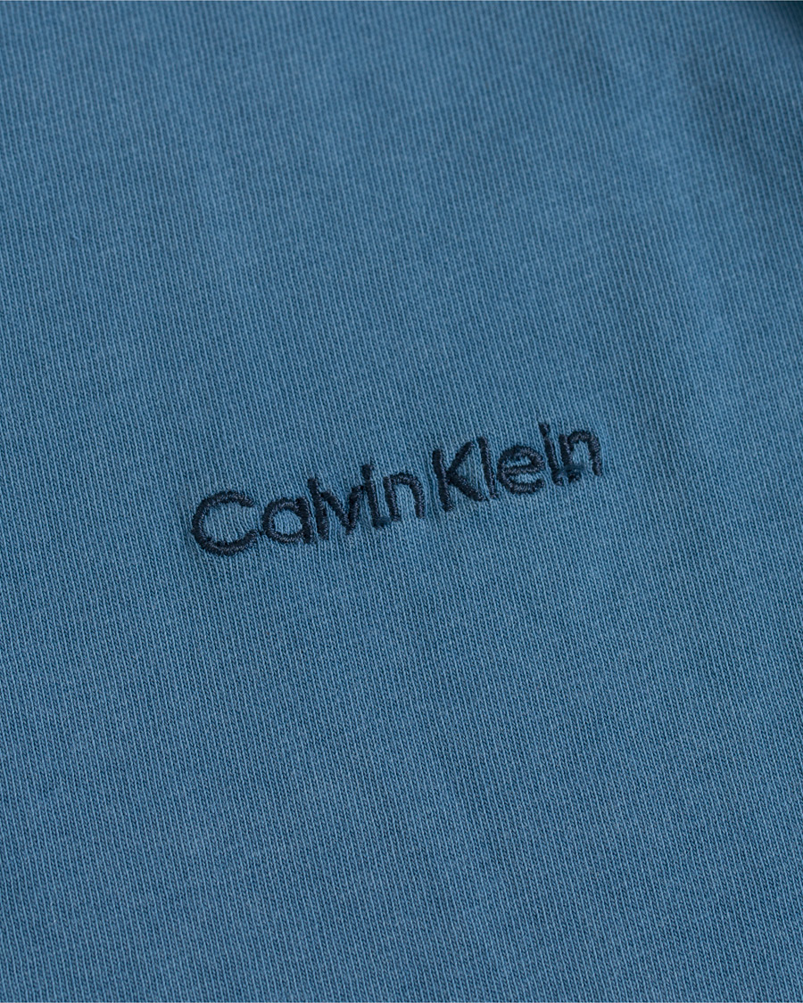 Herre | T-Shirts | Calvin Klein | Garment Dyed Tee Denim Blue