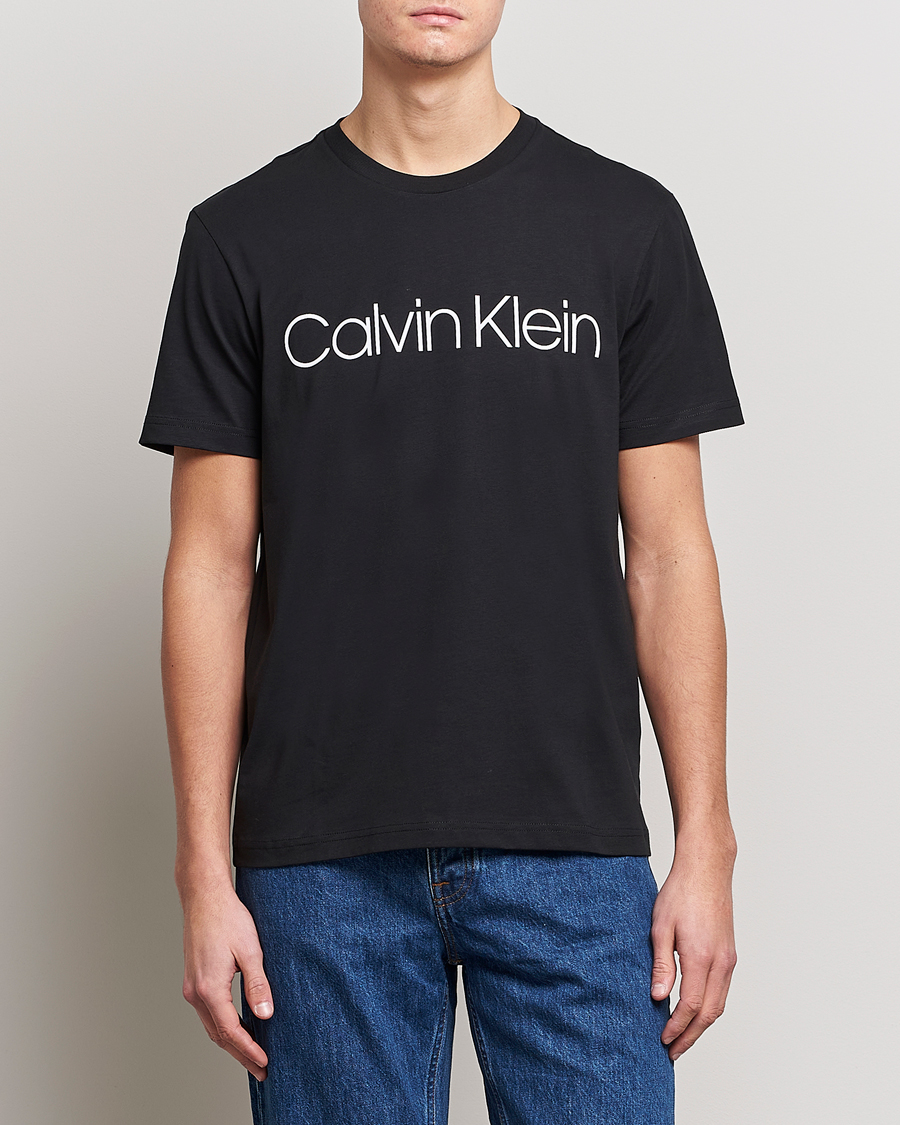 Herre | Kortærmede t-shirts | Calvin Klein | Front Logo Tee Black