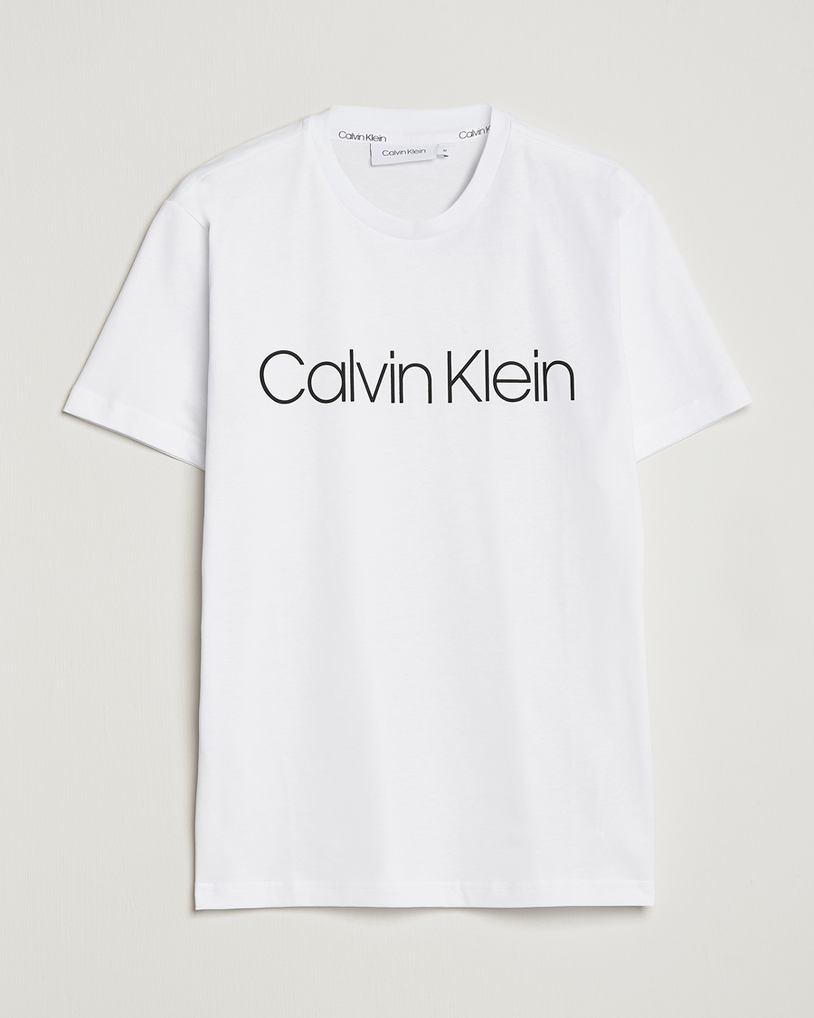 Herre | T-Shirts | Calvin Klein | Front Logo Tee White
