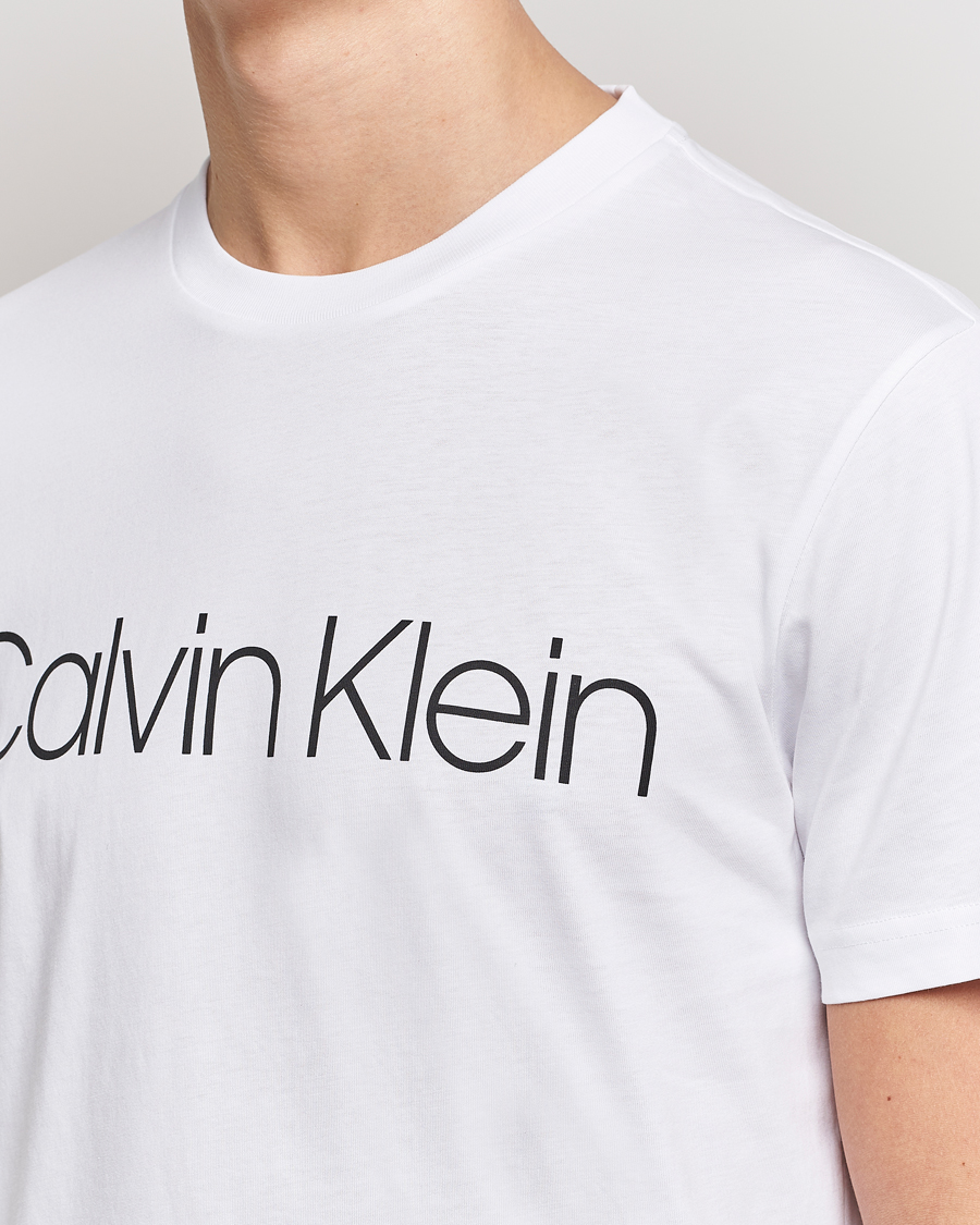 Herre | T-Shirts | Calvin Klein | Front Logo Tee White