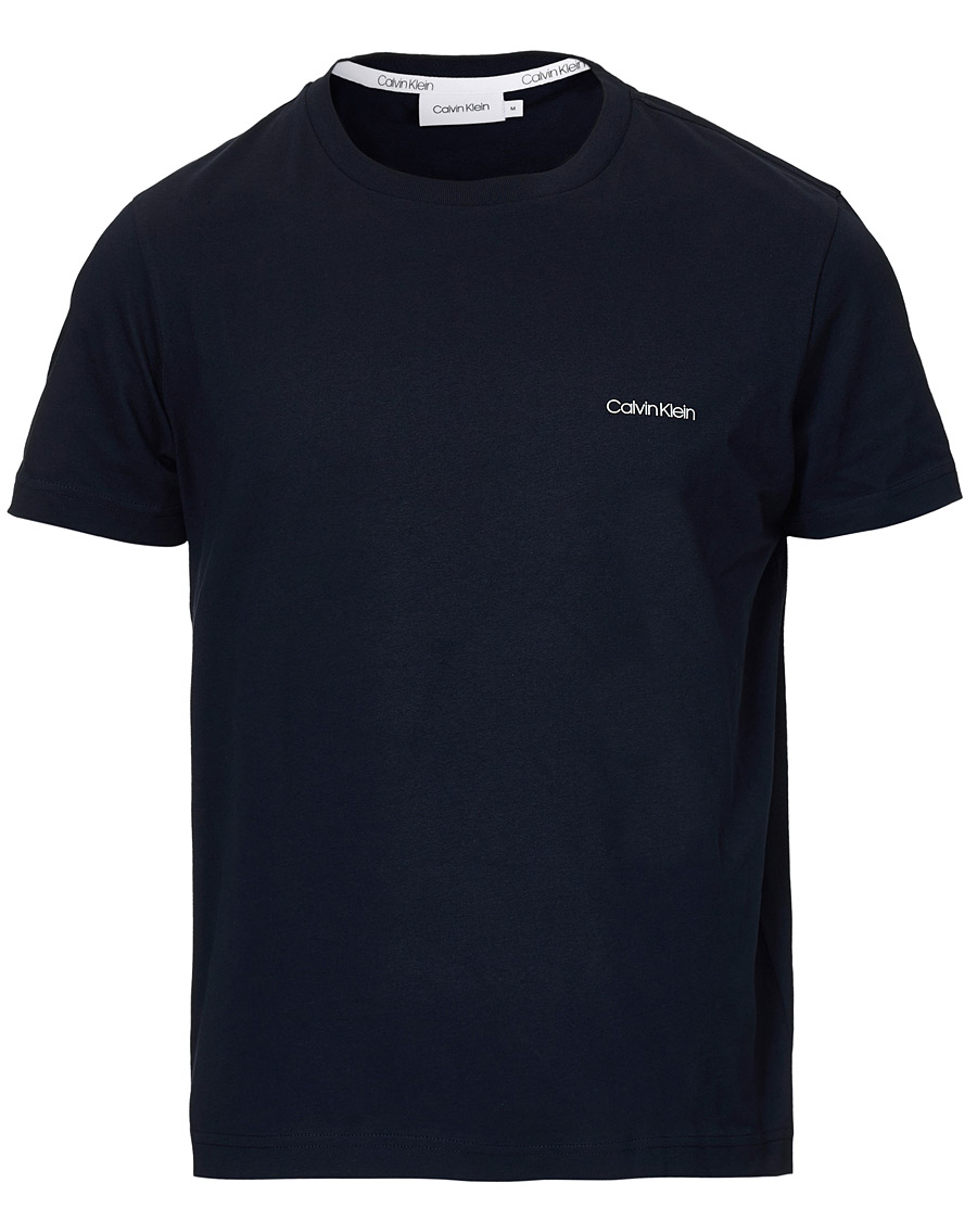 Herre | T-Shirts | Calvin Klein | Chest Logo Tee Navy