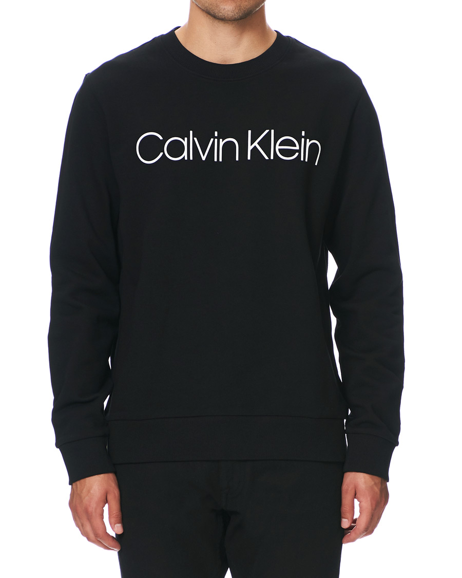 Herre |  | Calvin Klein | Front Logo Sweatshirt Black