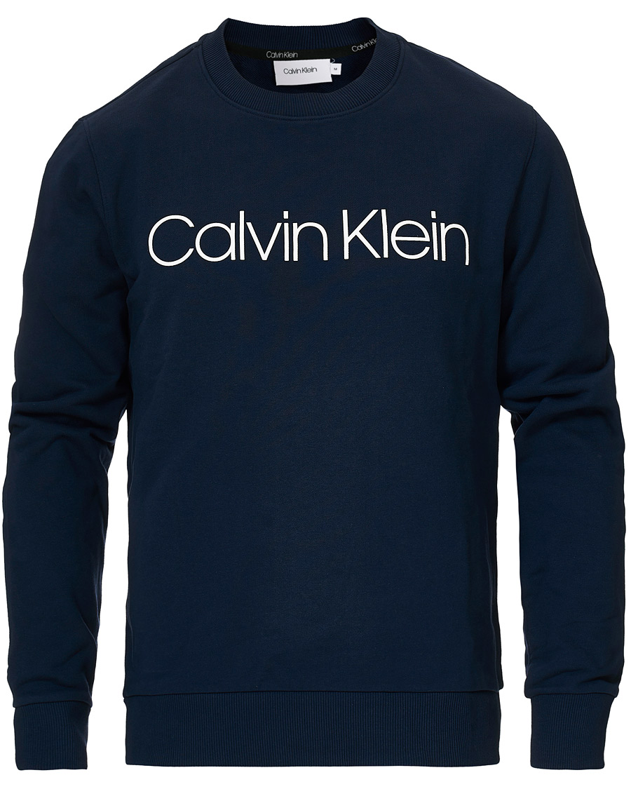 Herre | Trøjer | Calvin Klein | Front Logo Sweatshirt Navy