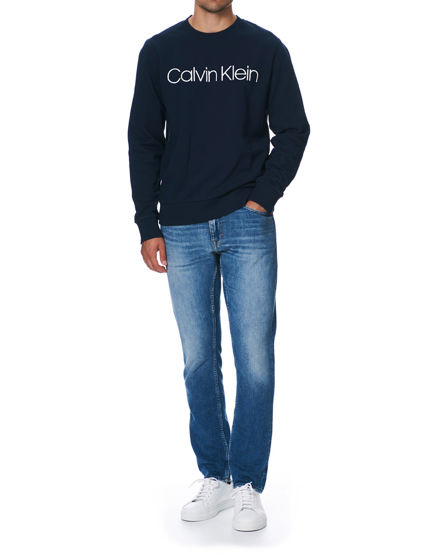 Herre | Trøjer | Calvin Klein | Front Logo Sweatshirt Navy