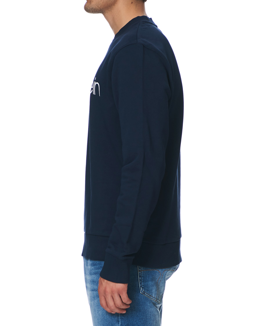 Herre | Trøjer | Calvin Klein | Front Logo Sweatshirt Navy