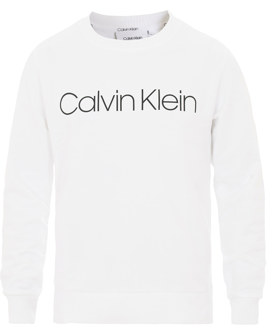 Herre | Trøjer | Calvin Klein | Front Logo Sweatshirt White