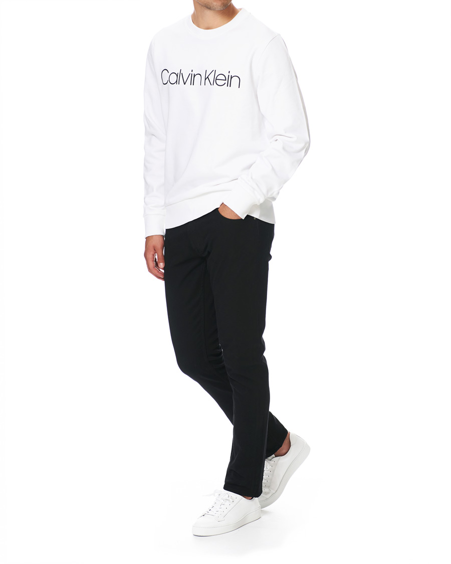 Herre | Trøjer | Calvin Klein | Front Logo Sweatshirt White