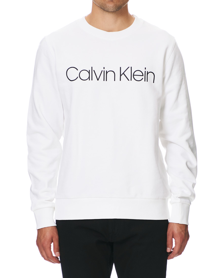 Herre | Trøjer | Calvin Klein | Front Logo Sweatshirt White