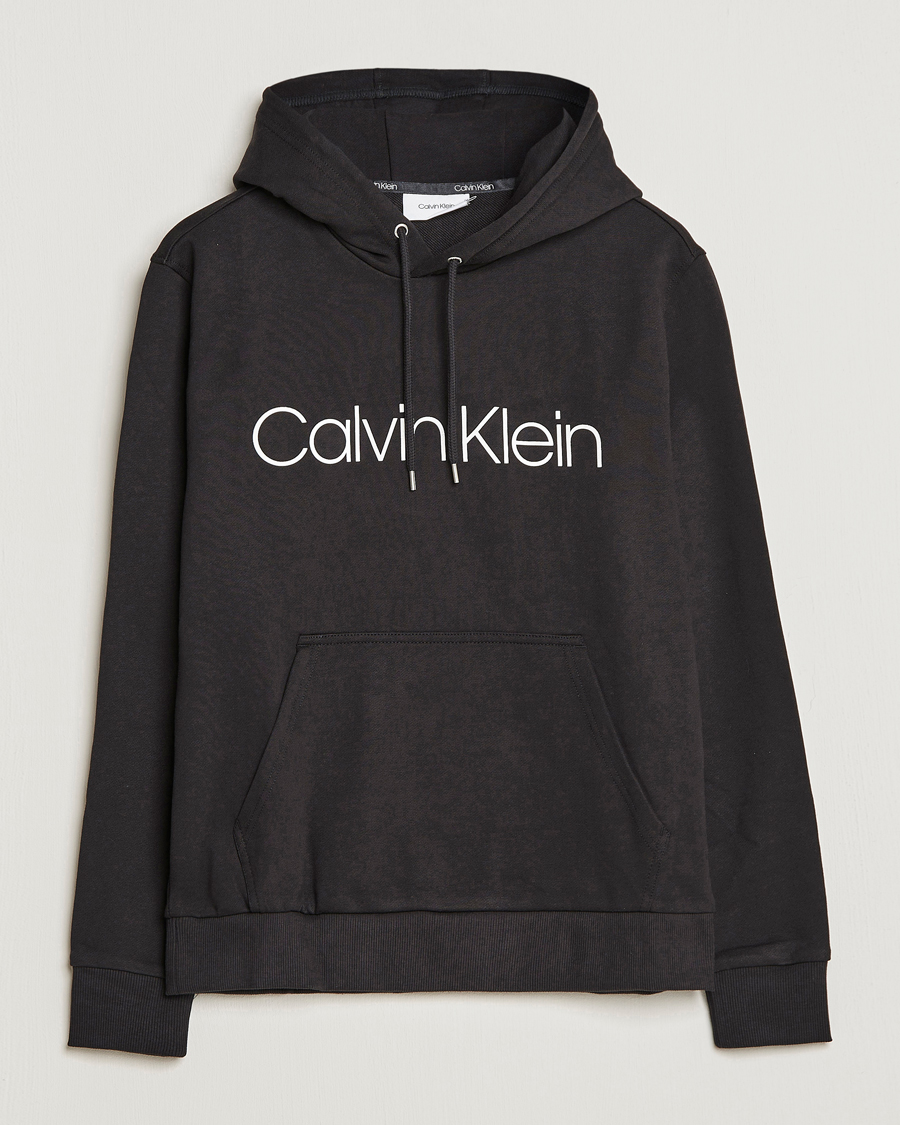 Herre | Trøjer | Calvin Klein | Front Logo Hoodie Black