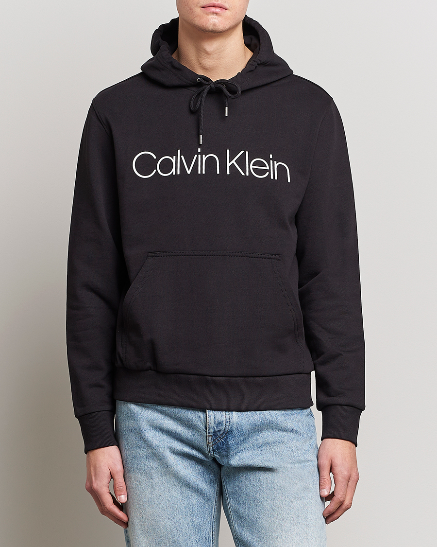 Herre | Calvin Klein | Calvin Klein | Front Logo Hoodie Black