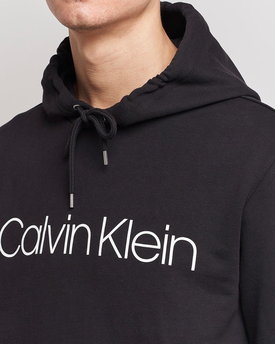 Herre | Trøjer | Calvin Klein | Front Logo Hoodie Black