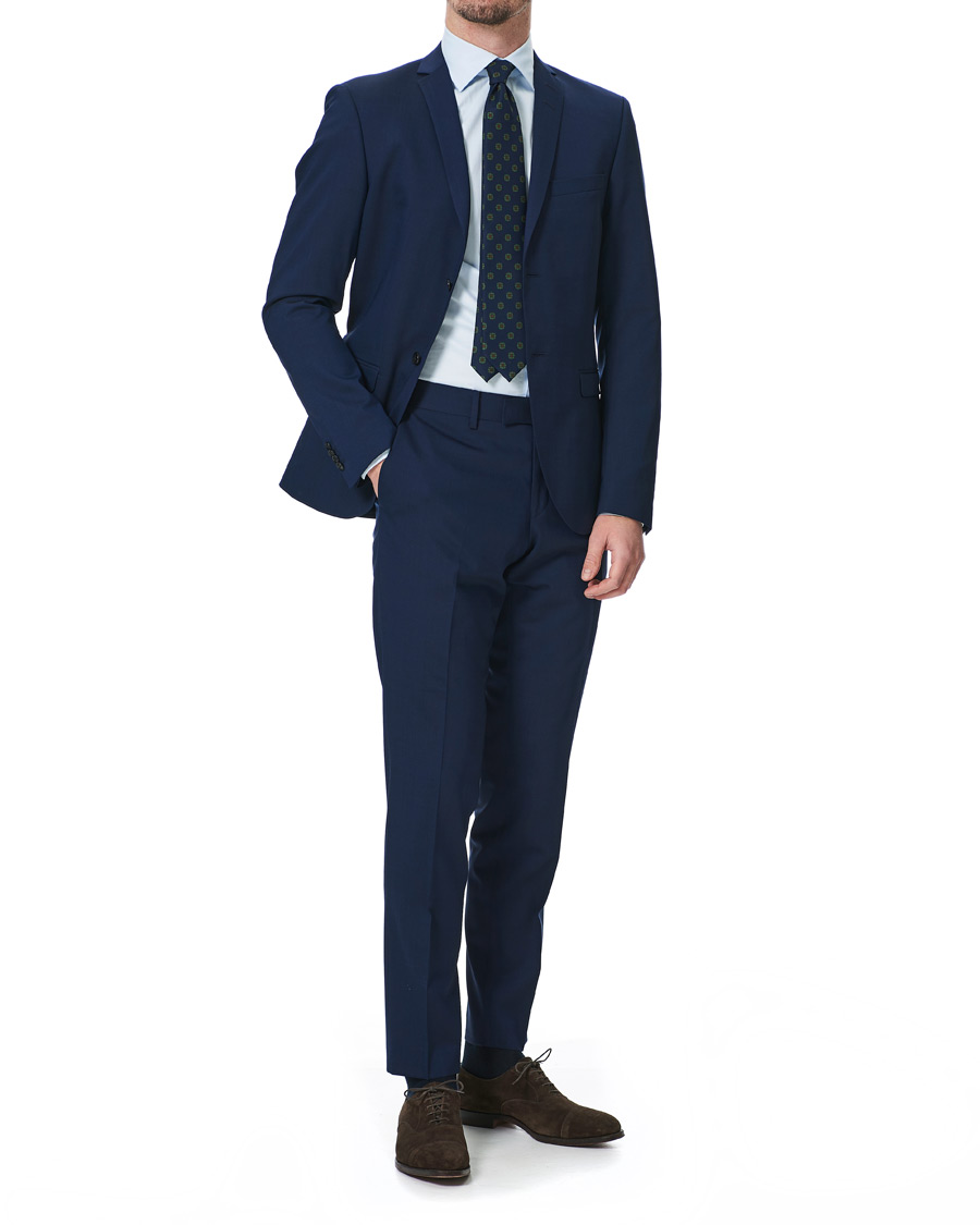 Herre | Bukser | Tiger of Sweden | Gordon Wool Stretch Trousers Blue
