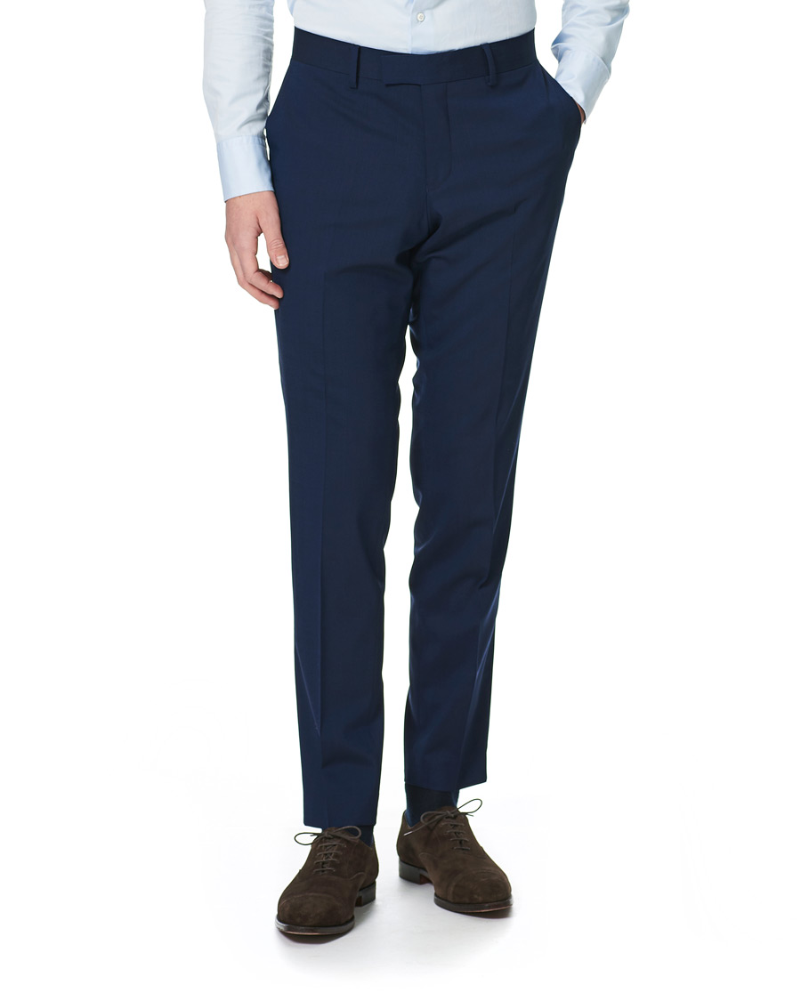 Herre | Bukser | Tiger of Sweden | Gordon Wool Stretch Trousers Blue