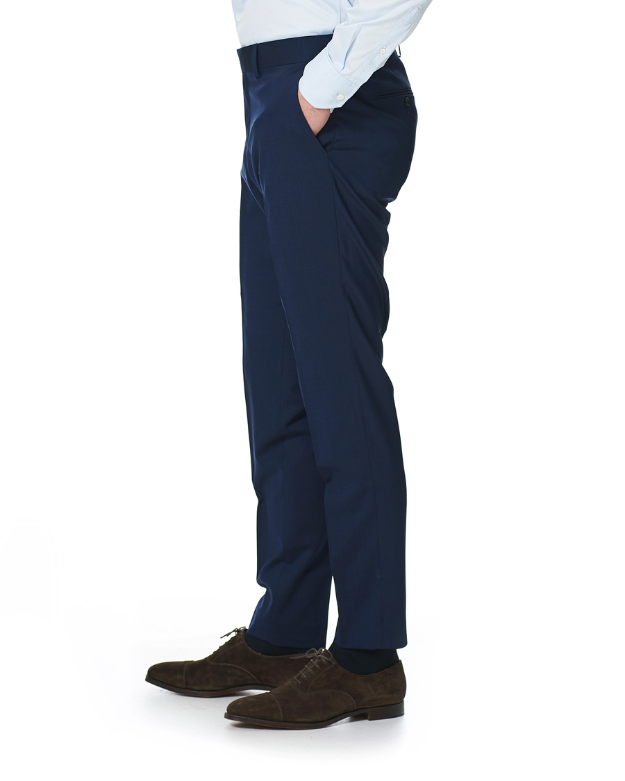 Herre | Bukser | Tiger of Sweden | Gordon Wool Stretch Trousers Blue