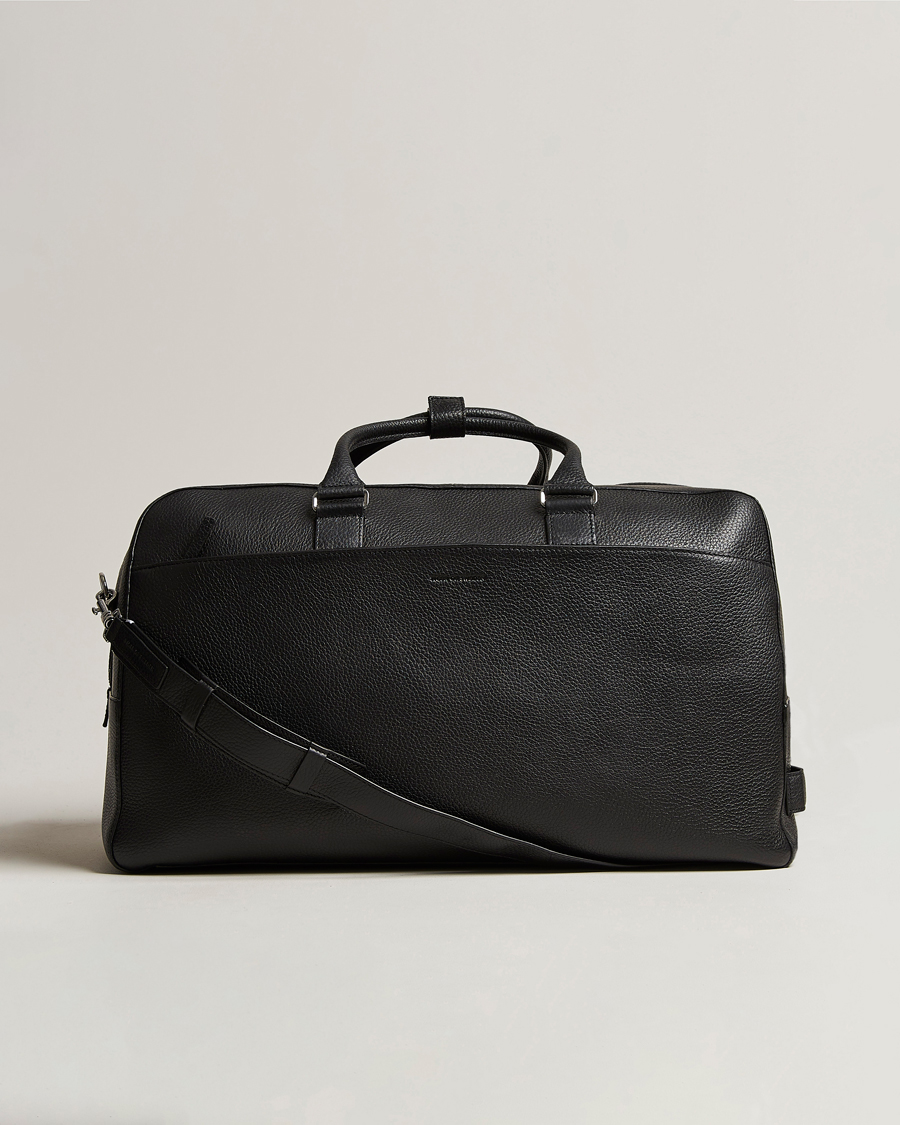 Herre | Tasker | Tiger of Sweden | Brome Grained Leather Weekendbag Black