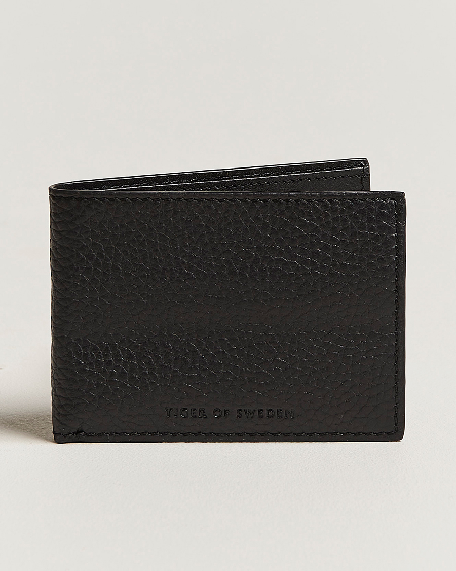 Herre | Punge | Tiger of Sweden | Wrene Grained Leather Wallet Black