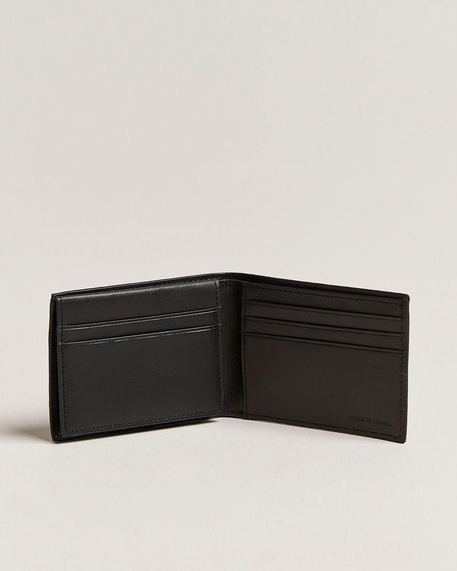 Herre | Punge | Tiger of Sweden | Wrene Grained Leather Wallet Black