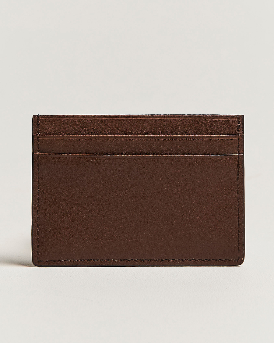 Herre | Punge | Tiger of Sweden | Wake Grained Leather Cardholder Brown