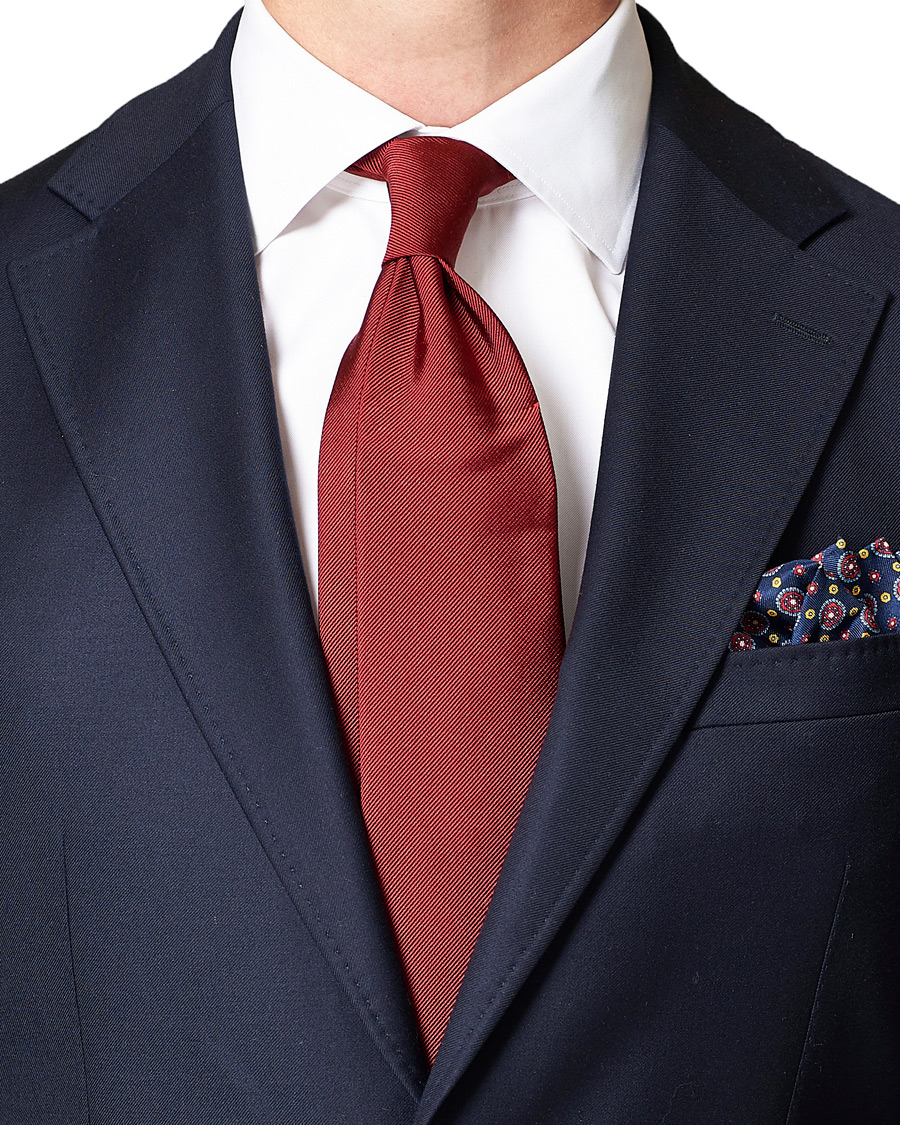 Herre | Amanda Christensen Plain Classic Tie 8 cm Wine Red | Amanda Christensen | Plain Classic Tie 8 cm Wine Red