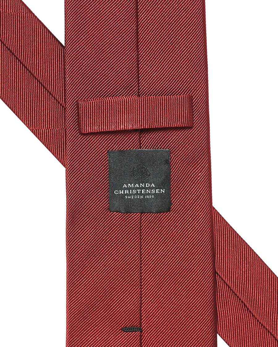 Herre | Amanda Christensen Plain Classic Tie 8 cm Wine Red | Amanda Christensen | Plain Classic Tie 8 cm Wine Red
