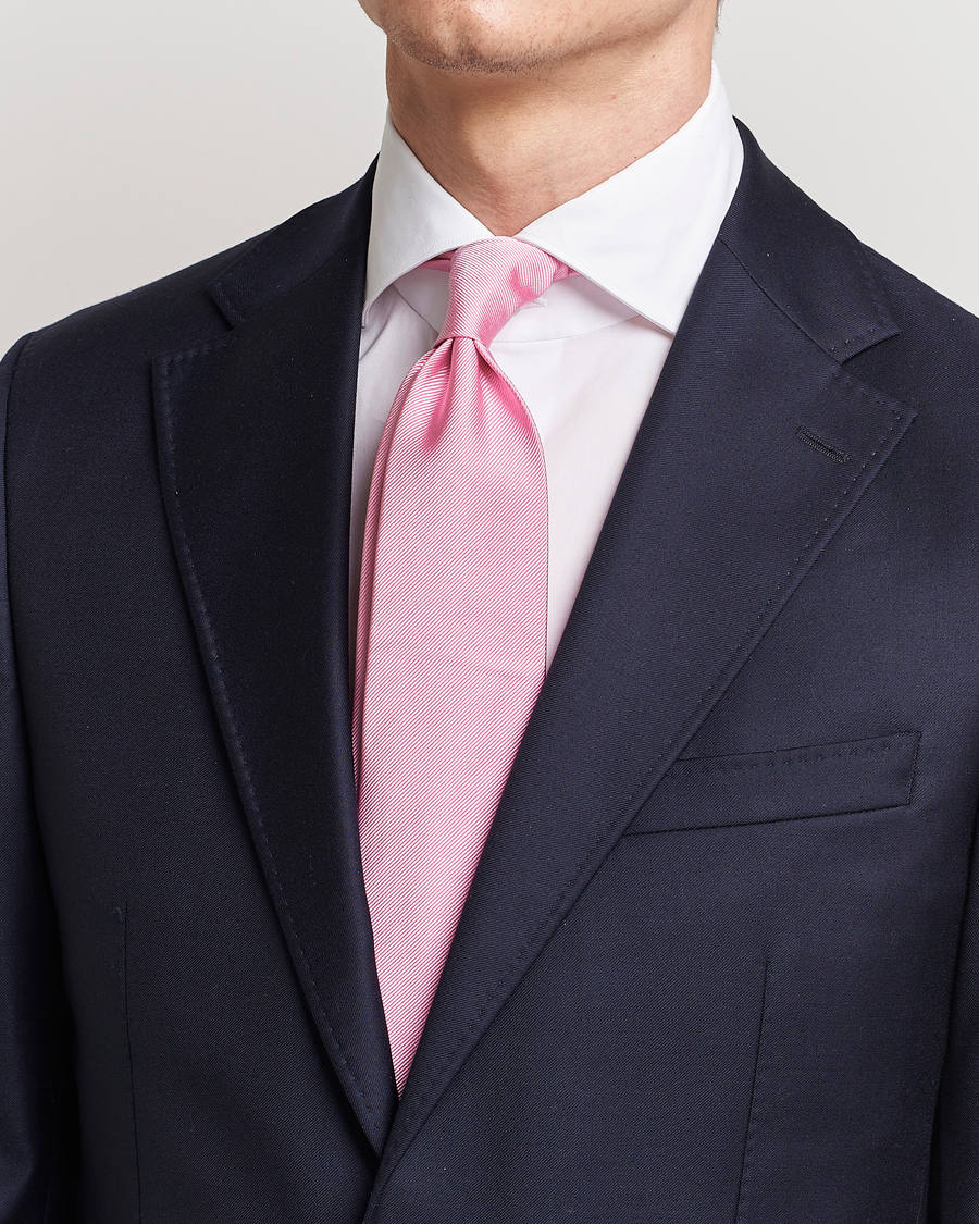 Herre | Amanda Christensen | Amanda Christensen | Plain Classic Tie 8 cm Pink