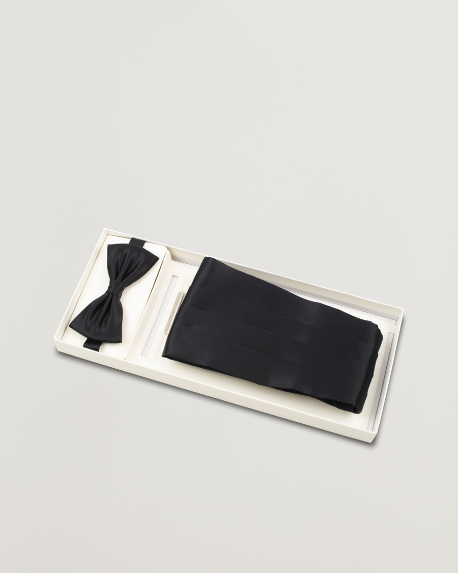 Herre | Butterfly | Amanda Christensen | Silk Cummerbund Set Black Black