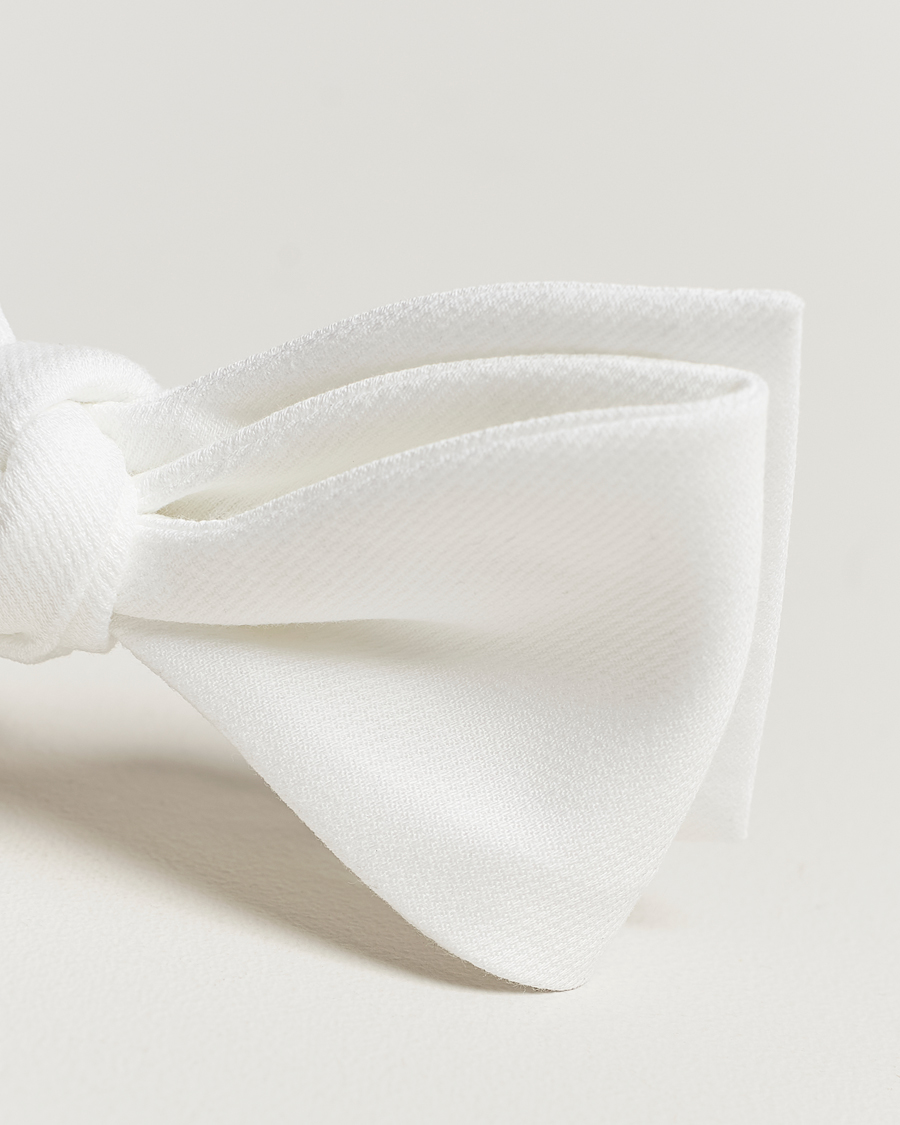 Herre | Business & Beyond | Amanda Christensen | Cotton Pique Self Tie  White