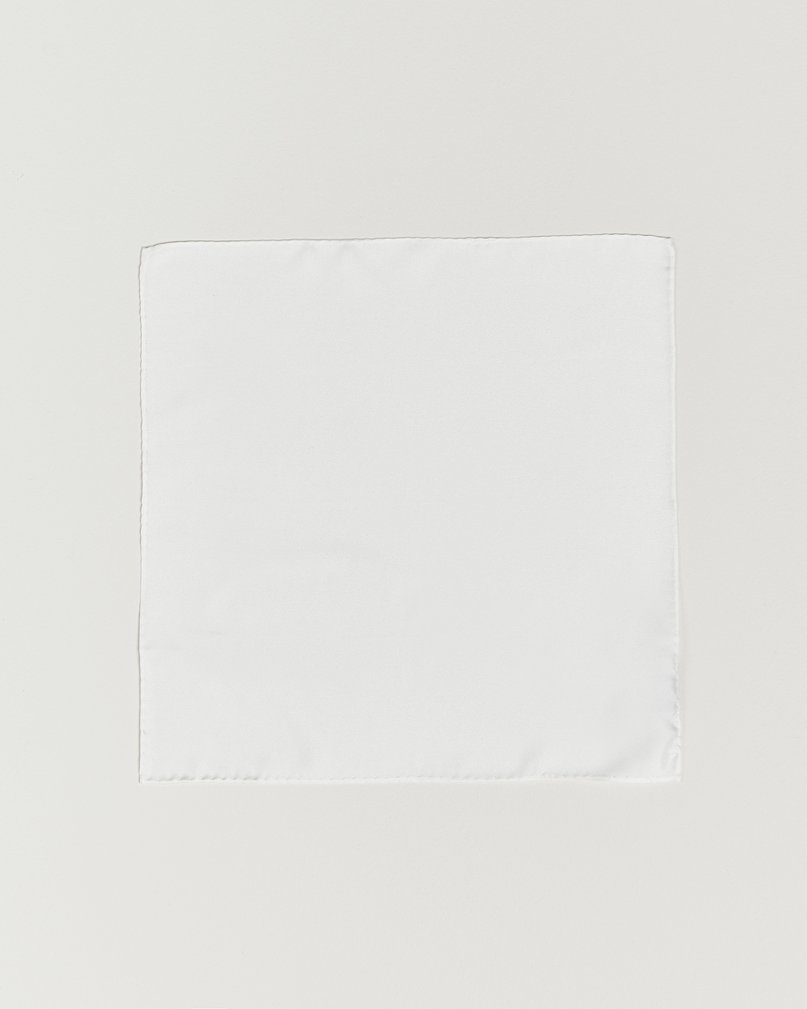 Herre | Lommetørklæde | Amanda Christensen | Handkercheif Silk White
