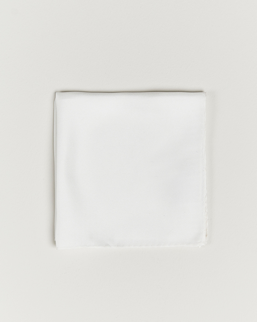 Herre | Lommeklude | Amanda Christensen | Handkercheif Silk White