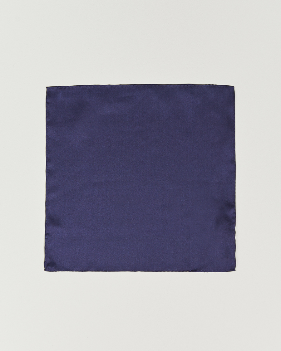 Herre | Lommetørklæde | Amanda Christensen | Handkercheif Silk Navy