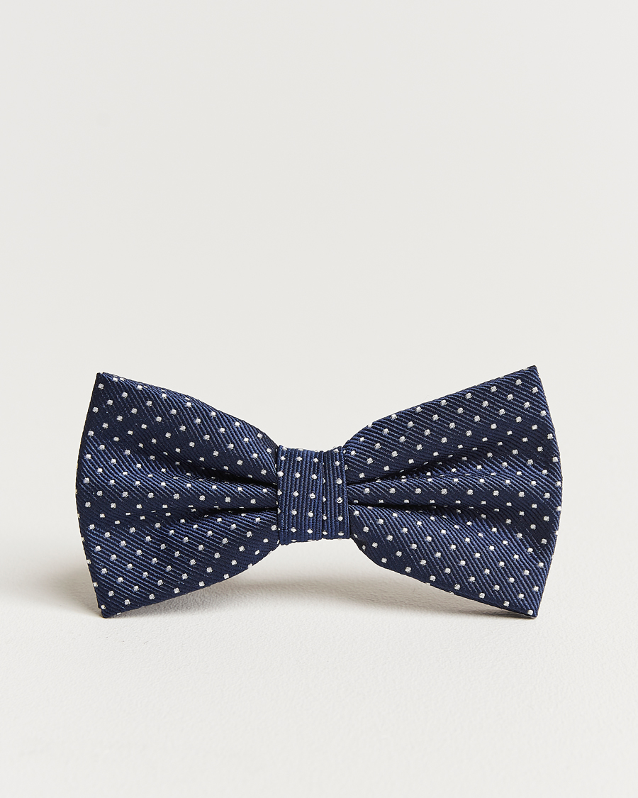 Herre | Amanda Christensen Micro Dot Pre Tie Silk Navy | Amanda Christensen | Micro Dot Pre Tie Silk Navy