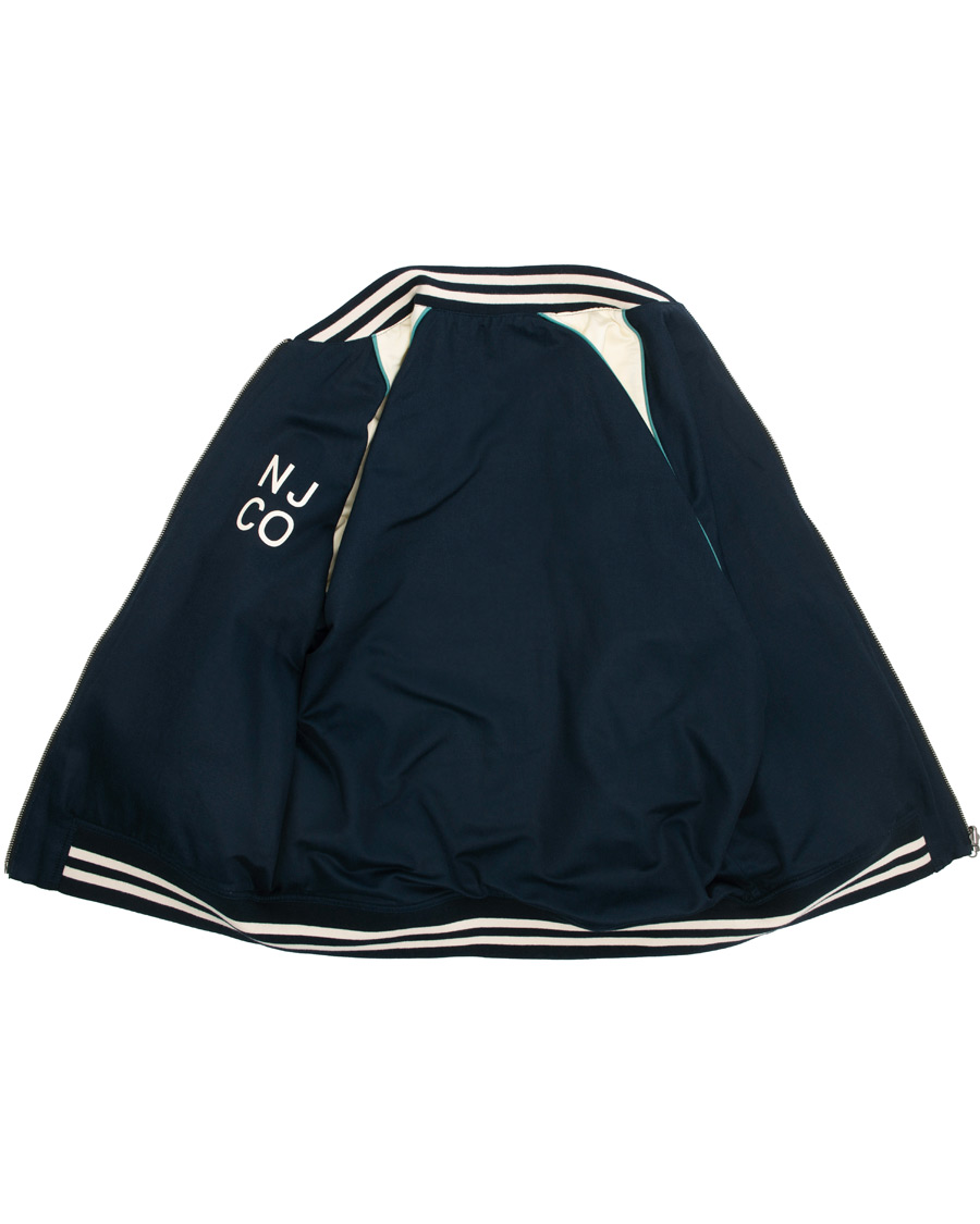 Herre | Jakker | Nudie Jeans | Mark Baseball Reversible Jacket White/Navy