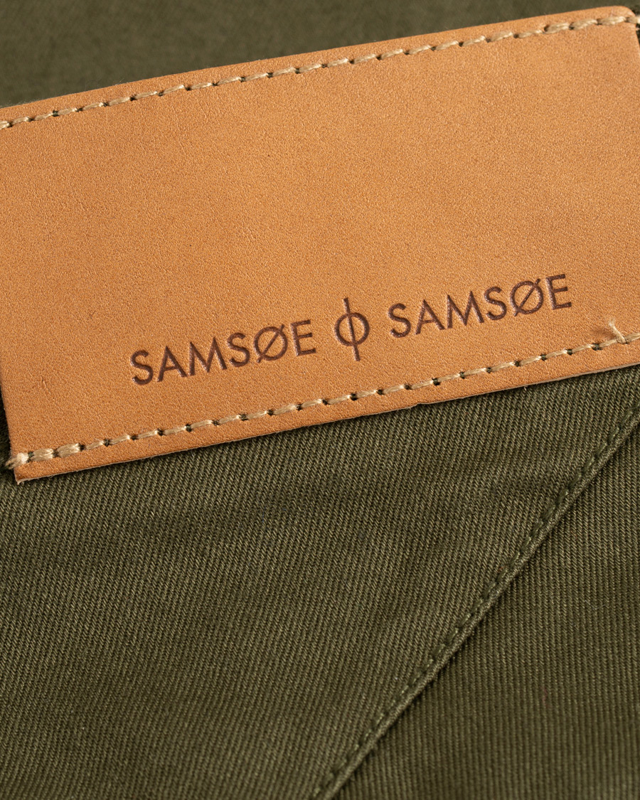 Herre | Shorts | Samsøe Samsøe | Samsøe & Samsøe Balder Cotton Shorts Olive Night