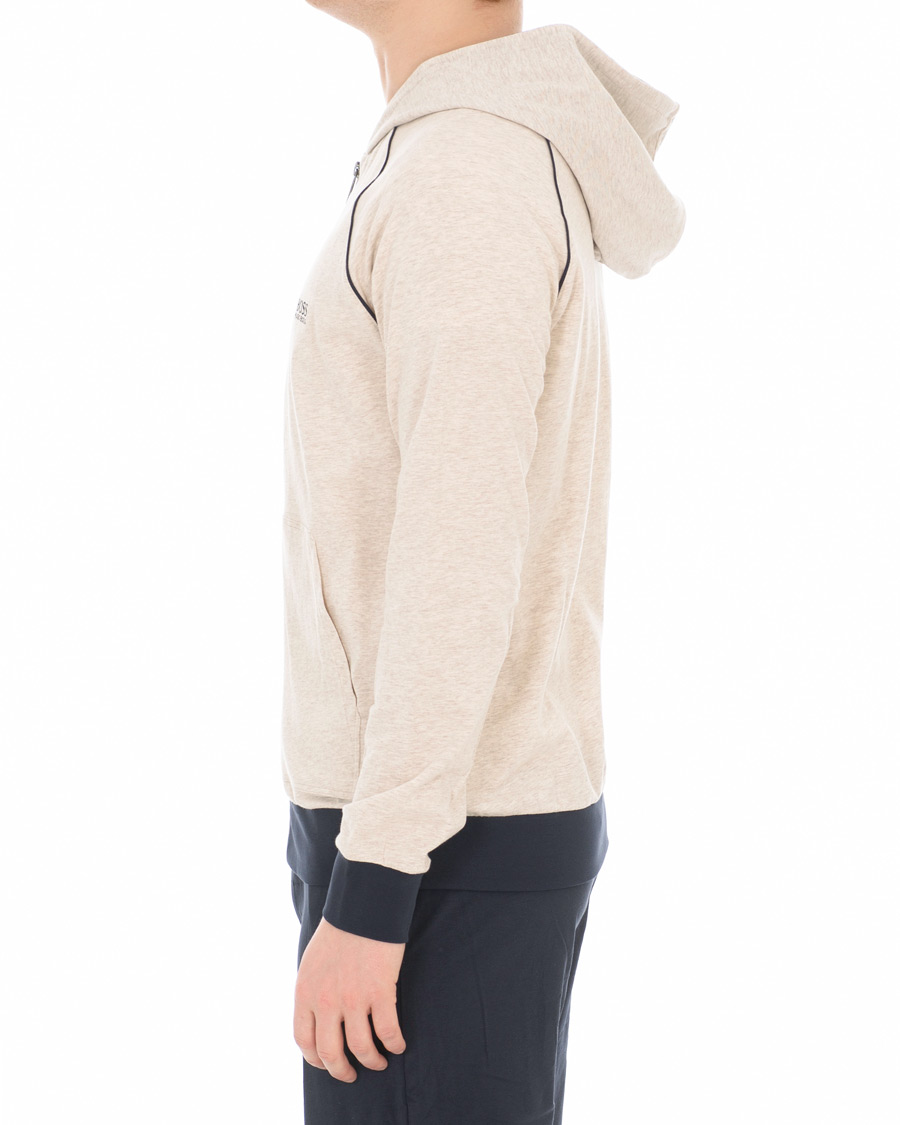 Herre | BOSS Loungewear Full Zip Hoodie Sand | BOSS BLACK | BOSS Loungewear Full Zip Hoodie Sand