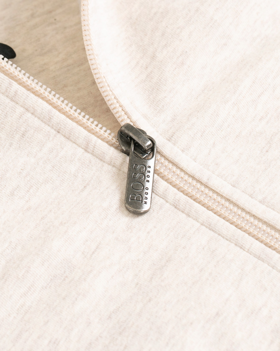Herre | BOSS Loungewear Full Zip Hoodie Sand | BOSS BLACK | BOSS Loungewear Full Zip Hoodie Sand
