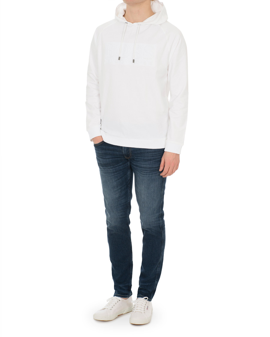 Herre | Trøjer | BOSS BLACK | BOSS Logo Hoodie White