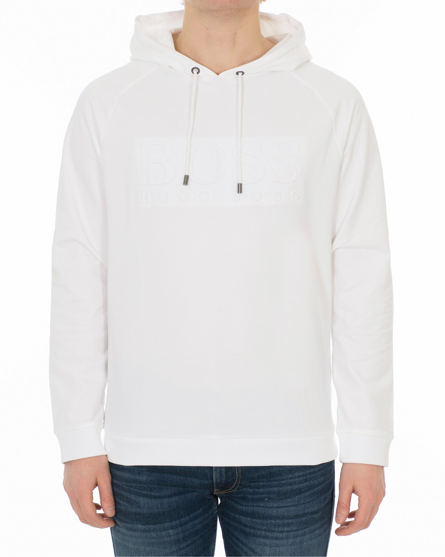 Herre | Trøjer | BOSS BLACK | BOSS Logo Hoodie White