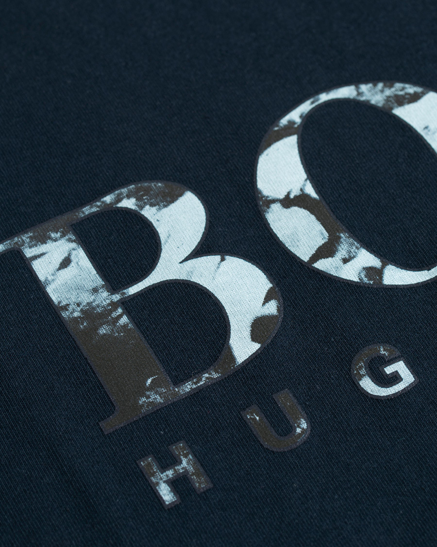 Herre | T-Shirts | BOSS ORANGE | BOSS Casual Tauch Logo Tee Navy