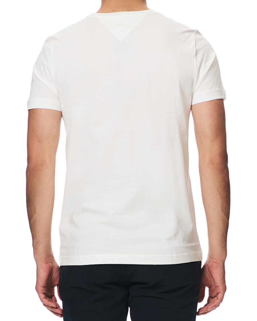 Herre | T-Shirts | Tommy Hilfiger | Logo Crew Neck Tee Snow White