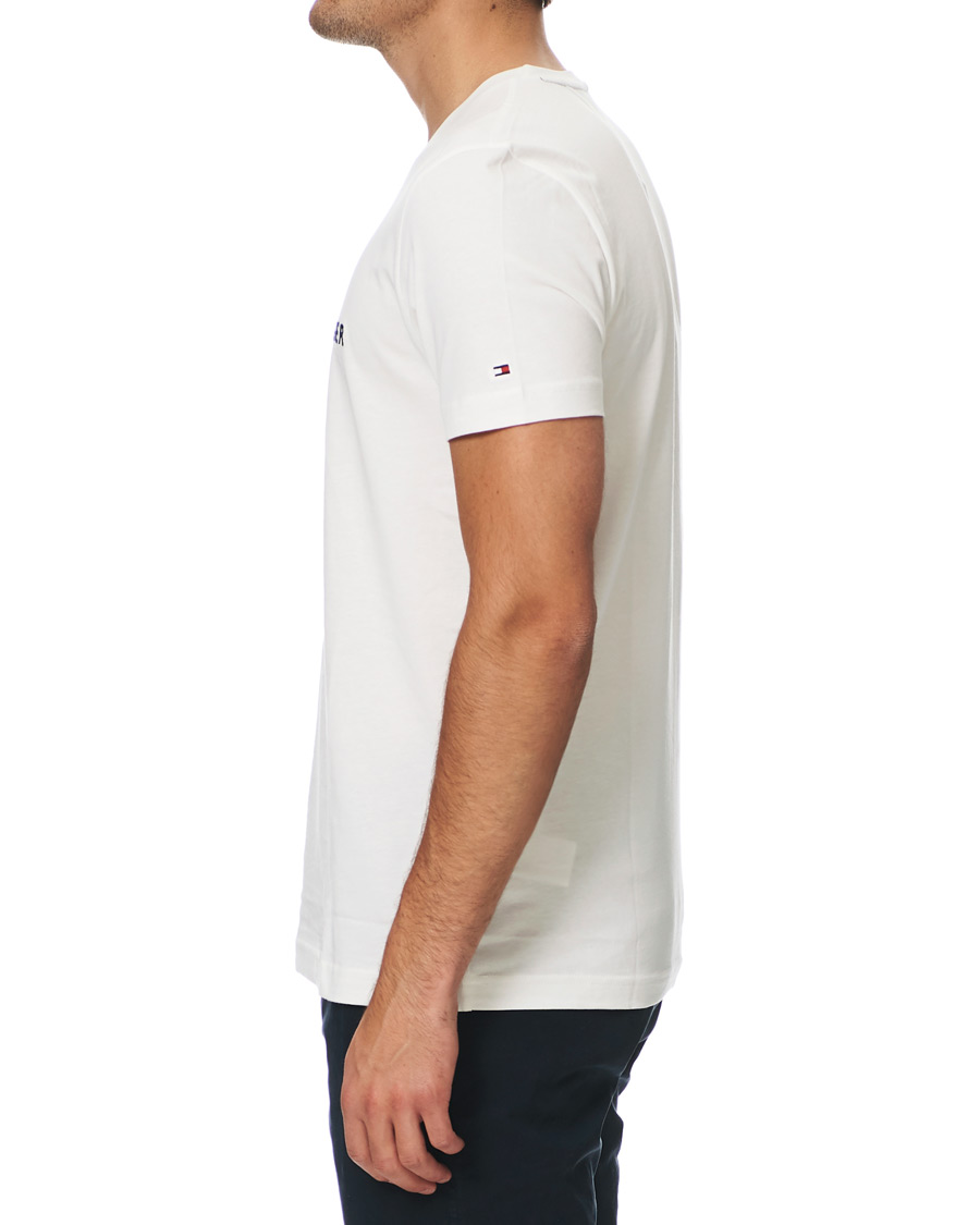Herre | T-Shirts | Tommy Hilfiger | Logo Crew Neck Tee Snow White