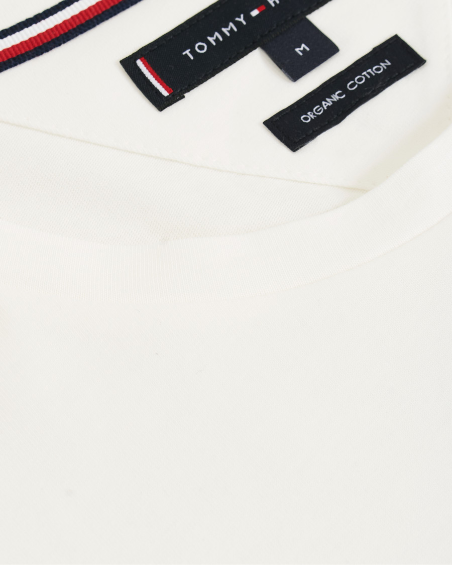 Herre | T-Shirts | Tommy Hilfiger | Logo Crew Neck Tee Snow White